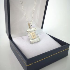 Colgante Inicial + Cadena de Plata